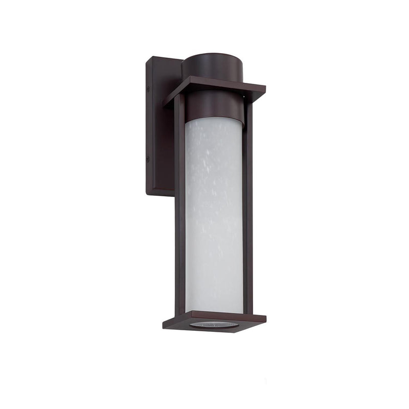 Justice Designs FSN-7161W-ETCH-MBLK LED Outdoor Wall Sconce, Matte Black