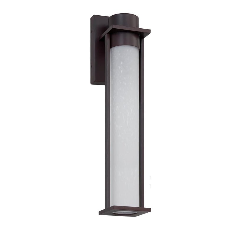 Justice Designs FSN-7164W-ETCH-MBLK LED Outdoor Wall Sconce, Matte Black