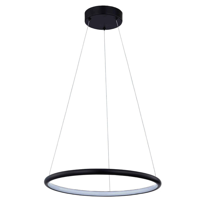 Justice Designs NSH-4481-MBLK LED Pendant, Matte Black