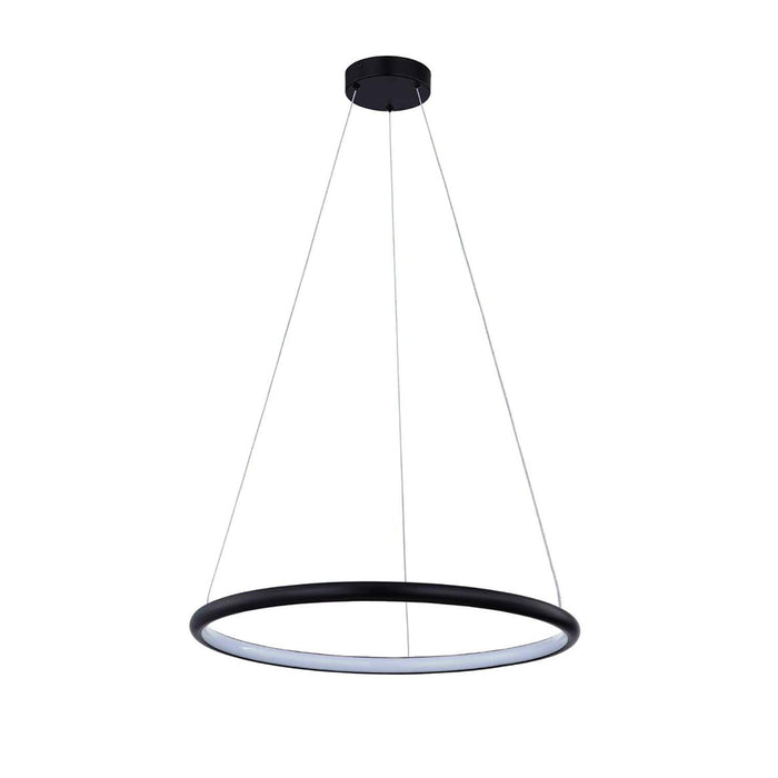 Justice Designs NSH-4482-MBLK LED Pendant, Matte Black