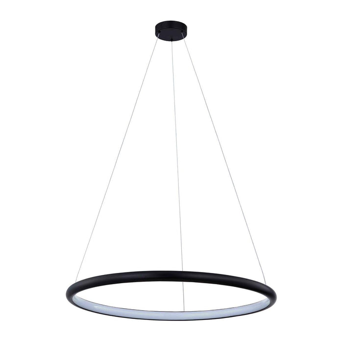 Justice Designs NSH-4484-MBLK LED Pendant, Matte Black