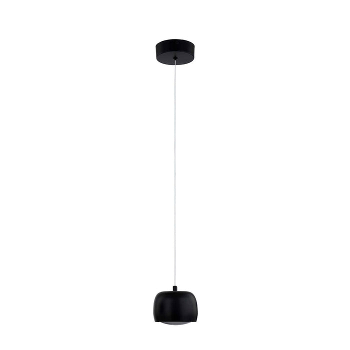 Justice Designs NSH-8113-MBLK LED Pendant, Matte Black