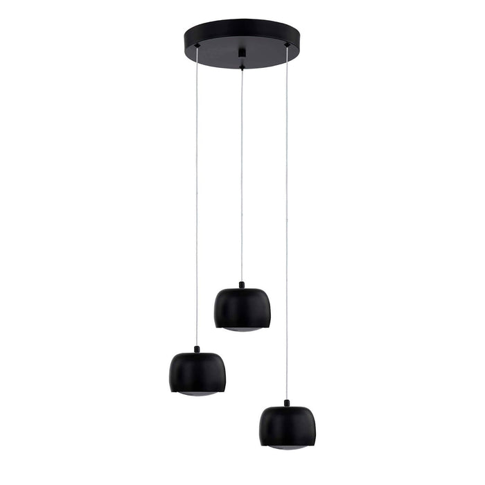 Justice Designs NSH-8117-MBLK LED Pendant, Matte Black