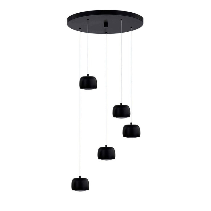 Justice Designs NSH-8118-MBLK LED Pendant, Matte Black