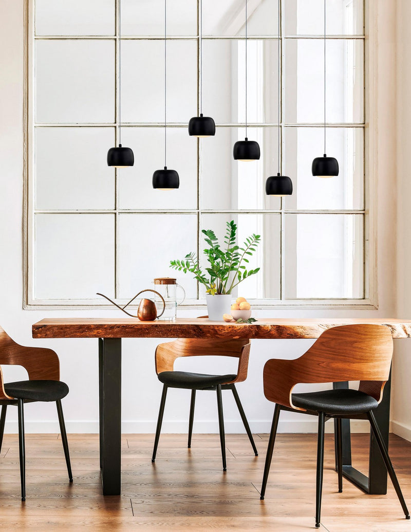 Justice Designs NSH-8119-MBLK LED Chandelier, Matte Black
