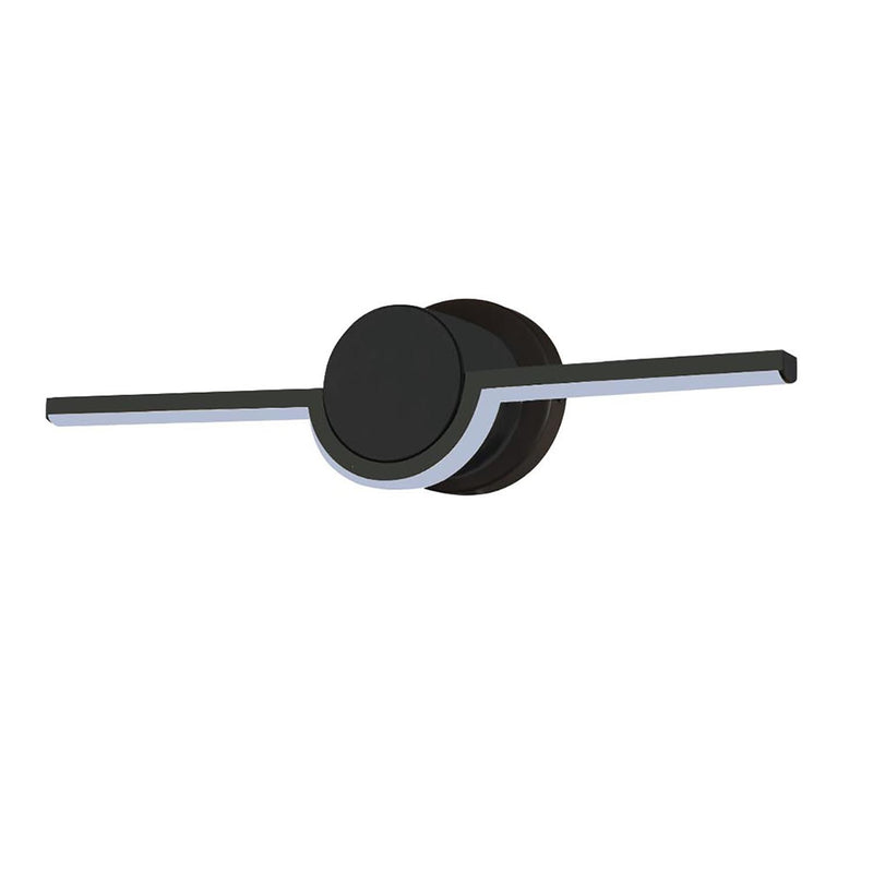 Justice Designs NSH-9081-MBLK LED Linear Wall/Bath, Matte Black