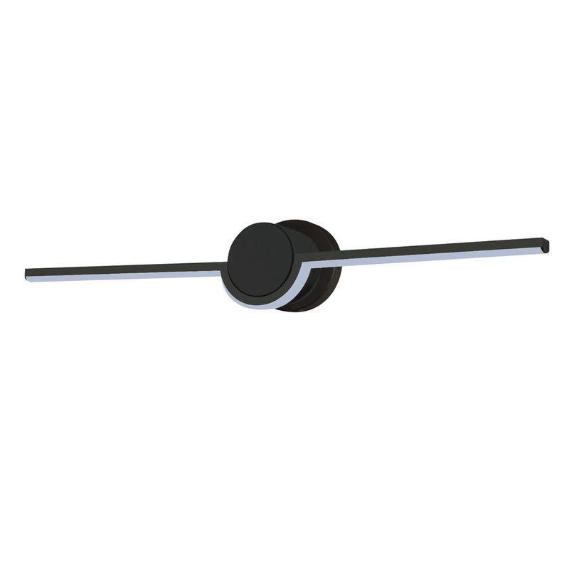 Justice Designs NSH-9085-MBLK LED Linear Wall/Bath, Matte Black