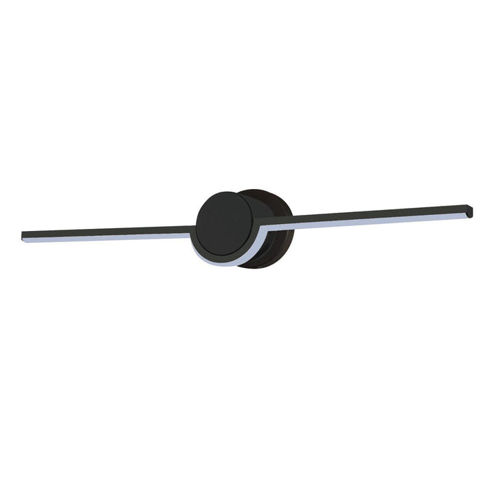 Justice Designs NSH-9085-MBLK LED Linear Wall/Bath, Matte Black