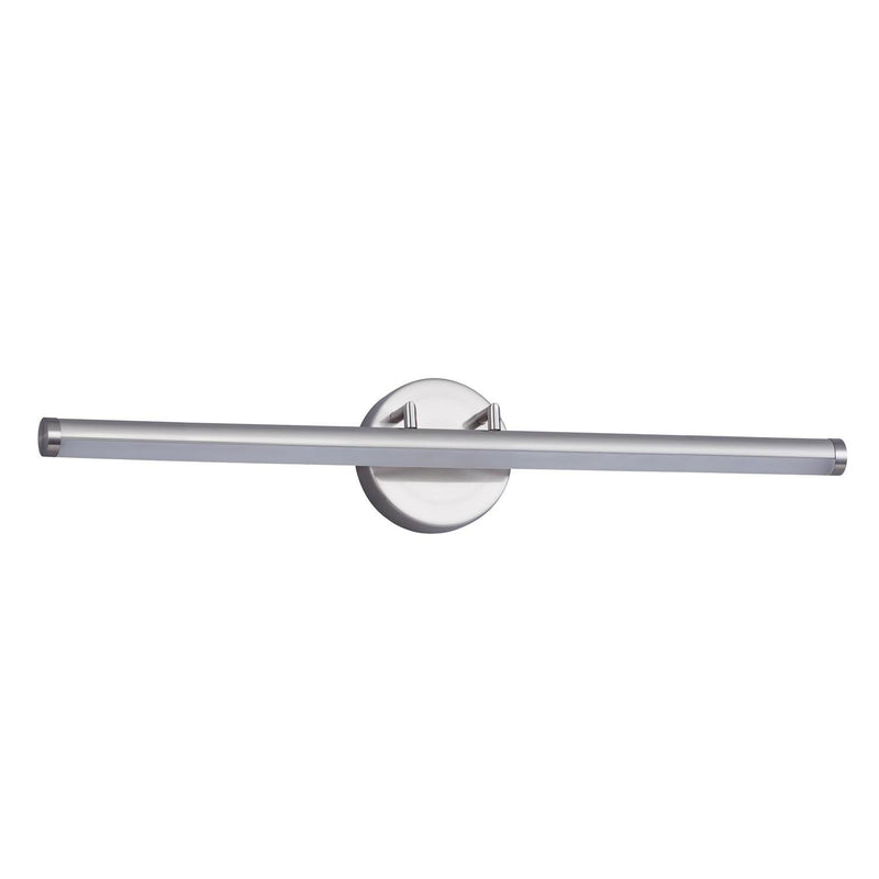 Justice Designs NSH-9115-NCKL LED Linear Wall/Bath, Matte Black w/ Brass