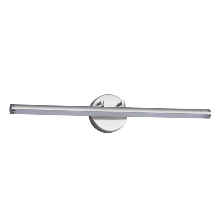 Justice Designs NSH-9115-NCKL LED Linear Wall/Bath, Matte Black w/ Brass