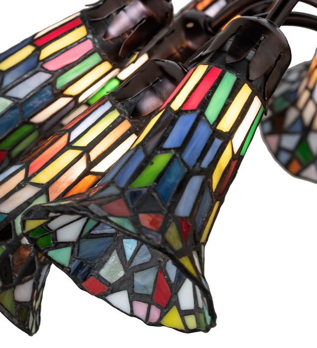 Meyda Tiffany 17958 12 Light Chandelier, Mahogany Bronze