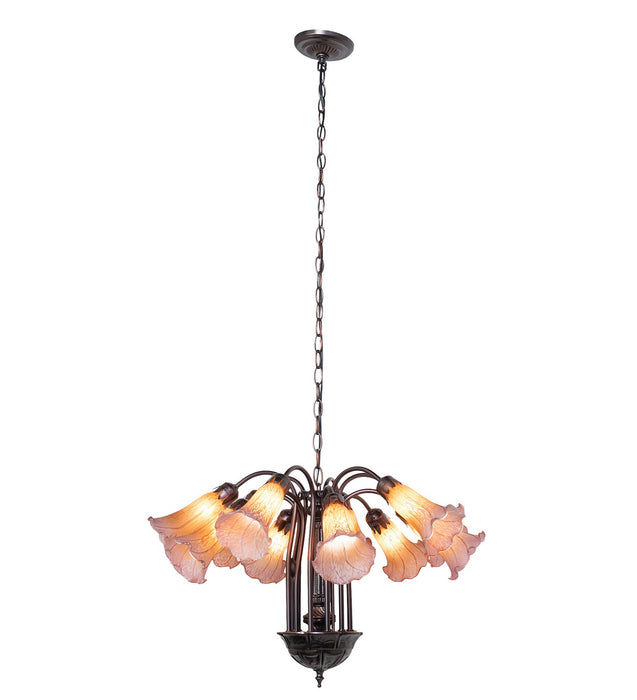 Meyda Tiffany 17959 12 Light Chandelier, Mahogany Bronze