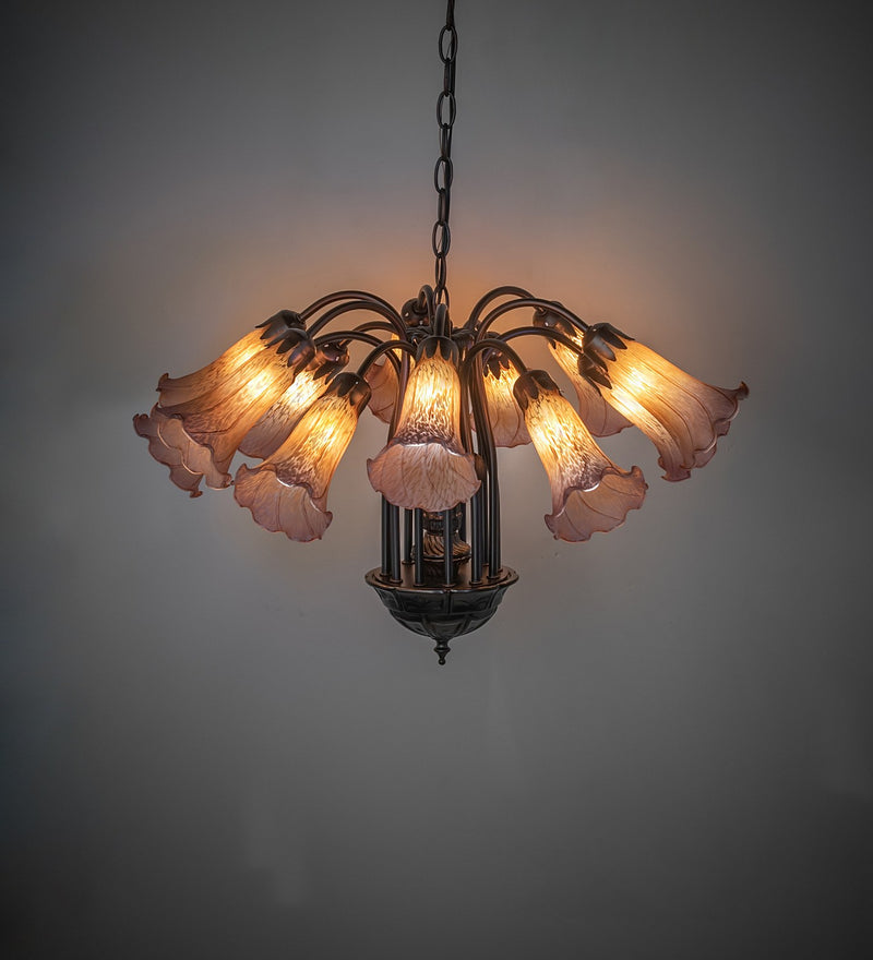 Meyda Tiffany 17959 12 Light Chandelier, Mahogany Bronze
