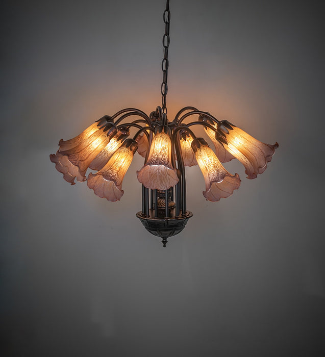 Meyda Tiffany 17959 12 Light Chandelier, Mahogany Bronze