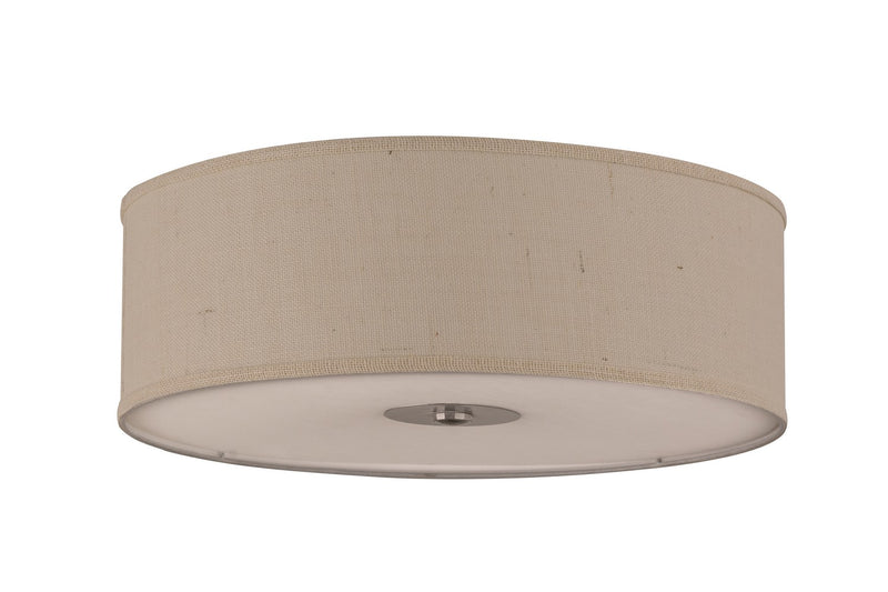 Meyda Tiffany 246920 Three Light Flushmount, Nickel