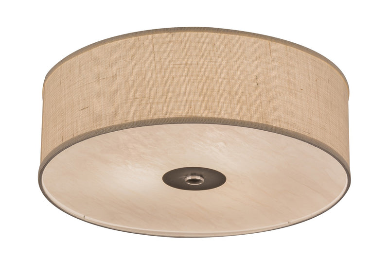 Meyda Tiffany 246920 Three Light Flushmount, Nickel