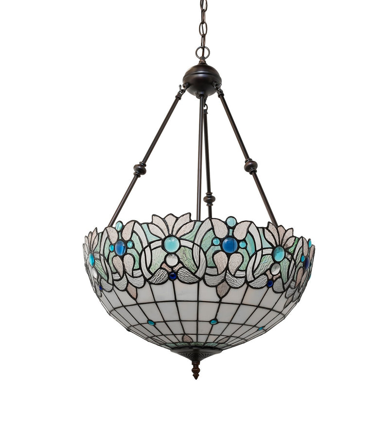Meyda Tiffany 255703 Three Light Pendant, Mahogany Bronze