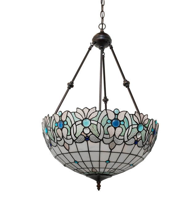 Meyda Tiffany 255703 Three Light Pendant, Mahogany Bronze