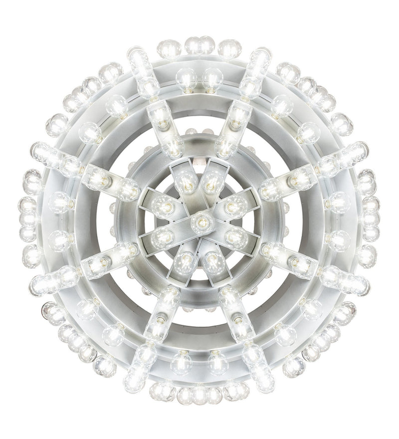 Meyda Tiffany 256168 LED Chandelier, Sparkle Silver