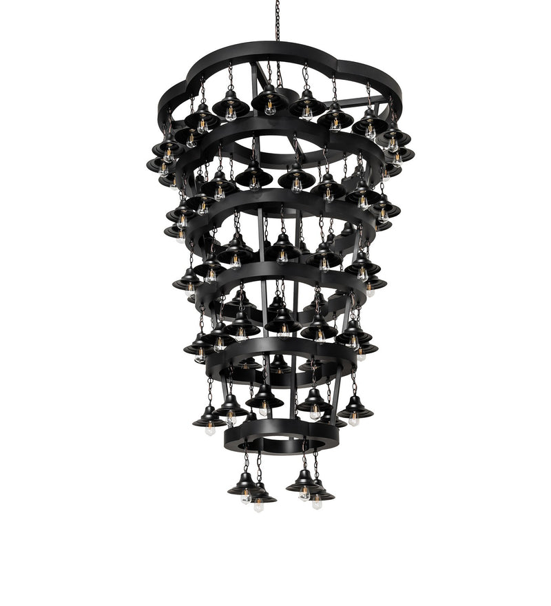 Meyda Tiffany 257009 LED Chandelier, Solar Black