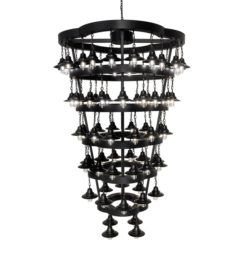 Meyda Tiffany 257009 LED Chandelier, Solar Black