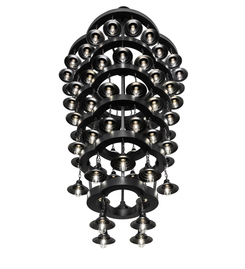 Meyda Tiffany 257009 LED Chandelier, Solar Black