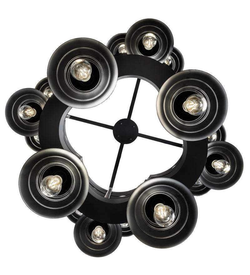 Meyda Tiffany 257009 LED Chandelier, Solar Black