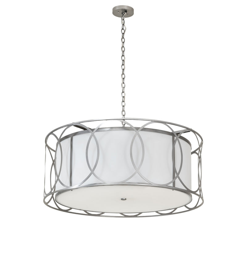 Meyda Tiffany 259236 Four Light Pendant, Nickel