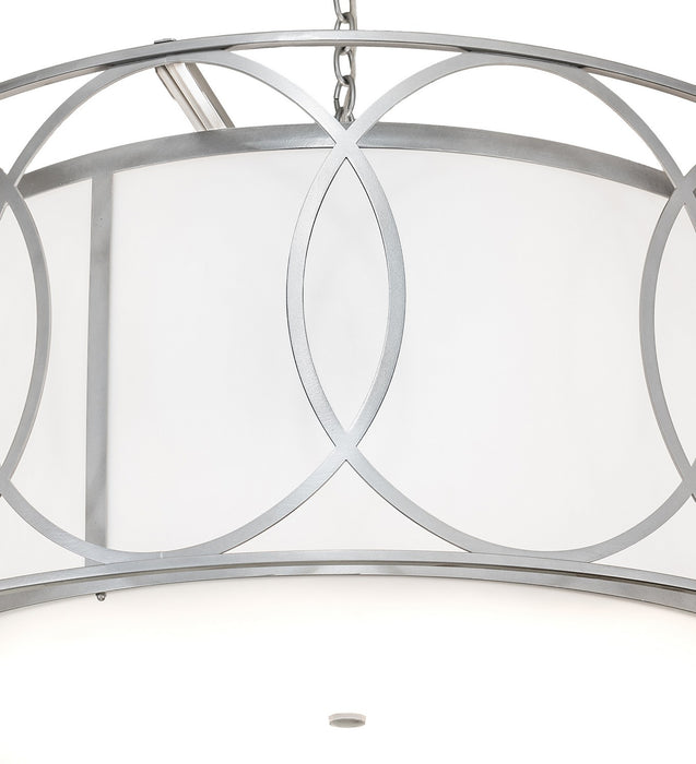 Meyda Tiffany 259236 Four Light Pendant, Nickel