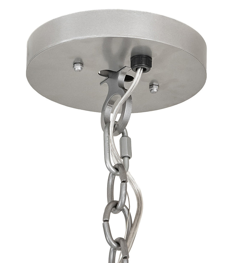 Meyda Tiffany 259236 Four Light Pendant, Nickel