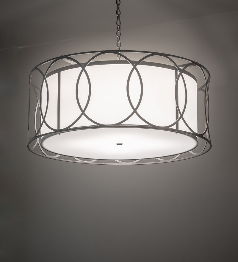 Meyda Tiffany 259236 Four Light Pendant, Nickel