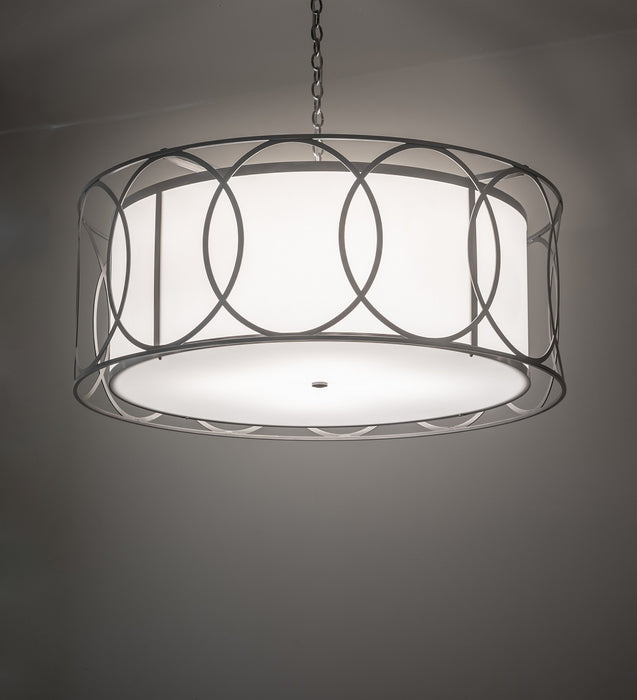 Meyda Tiffany 259236 Four Light Pendant, Nickel