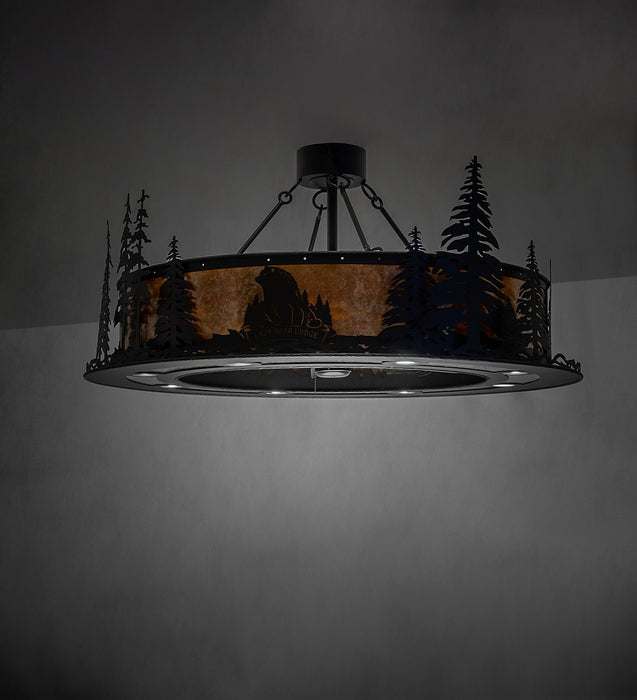 Meyda Tiffany 259237 16 Light Chandel-Air, Textured Black