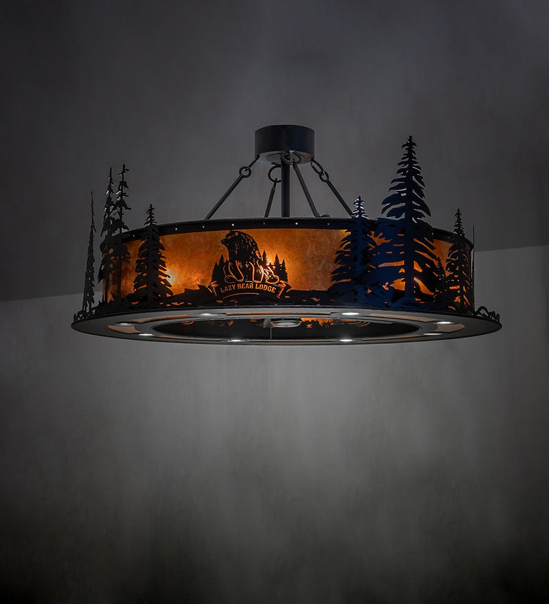 Meyda Tiffany 259237 16 Light Chandel-Air, Textured Black