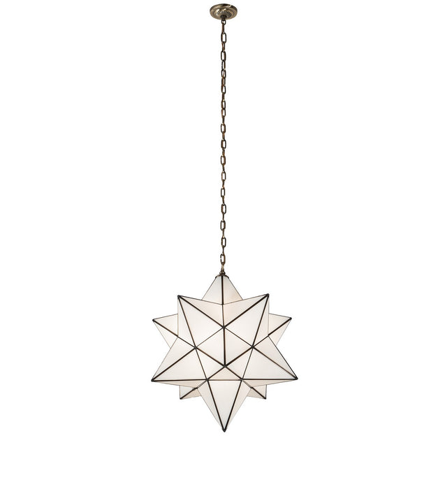 Meyda Tiffany 260247 One Light Pendant, Antique Brass