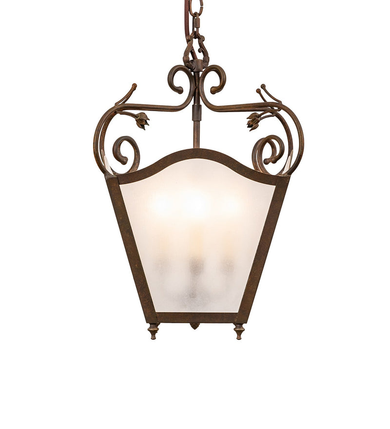 Meyda Tiffany 260382 Four Light Pendant, Organic Rust