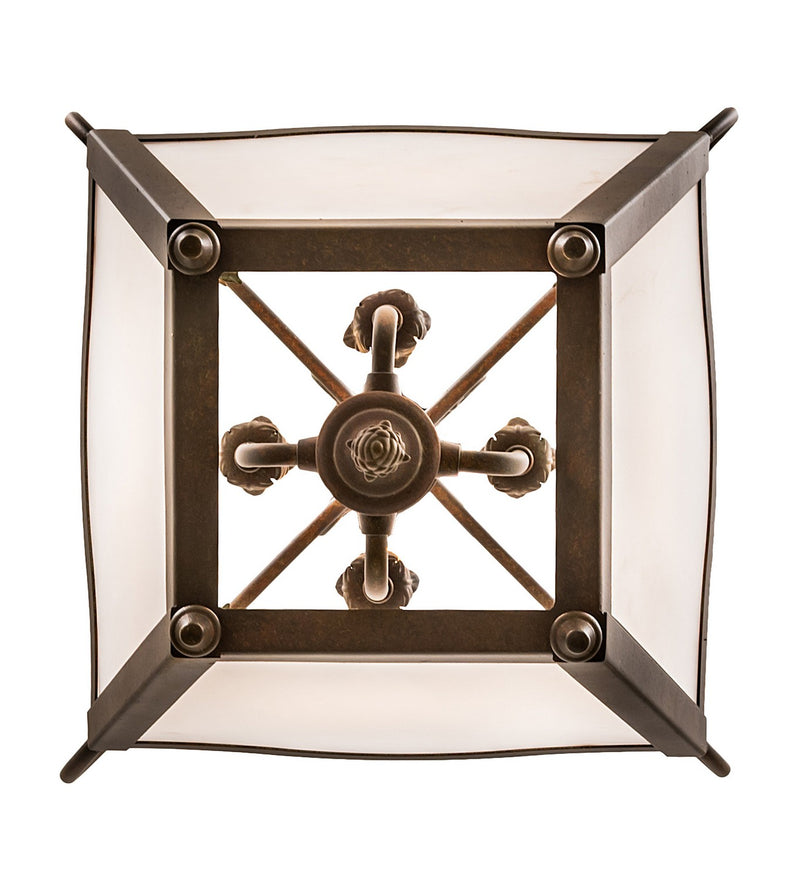 Meyda Tiffany 260382 Four Light Pendant, Organic Rust