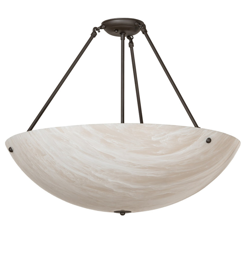 Meyda Tiffany 260411 Five Light Semi-Flushmount, Oil Rubbed Bronze
