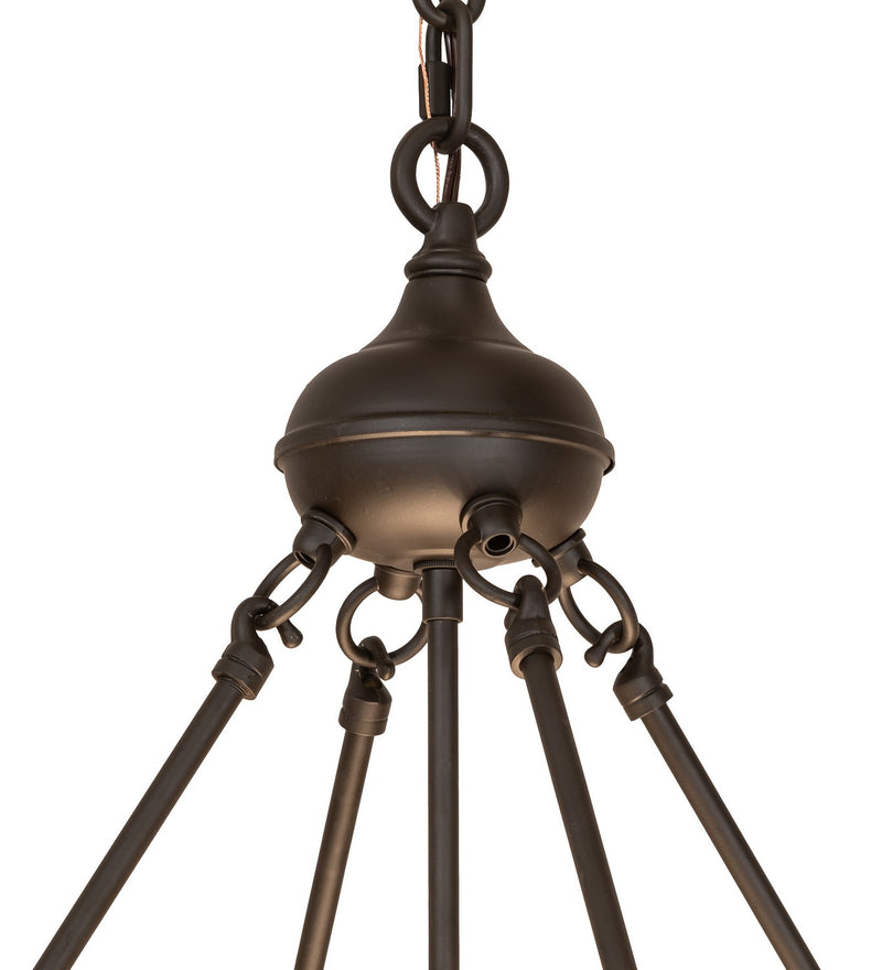 Meyda Tiffany 260412 Eight Light Pendant, Oil Rubbed Bronze