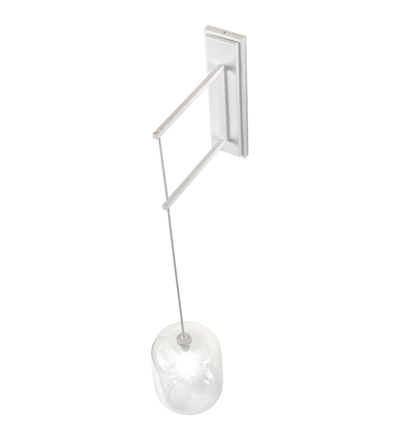 Meyda Tiffany 260447 LED Wall Sconce, Gloss White