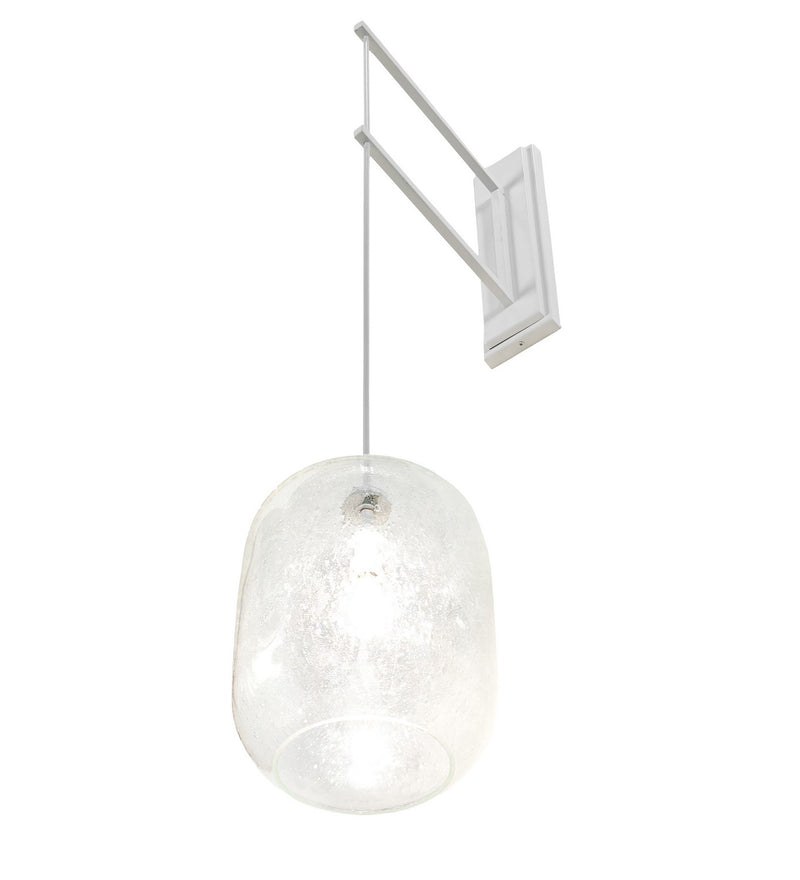 Meyda Tiffany 260447 LED Wall Sconce, Gloss White