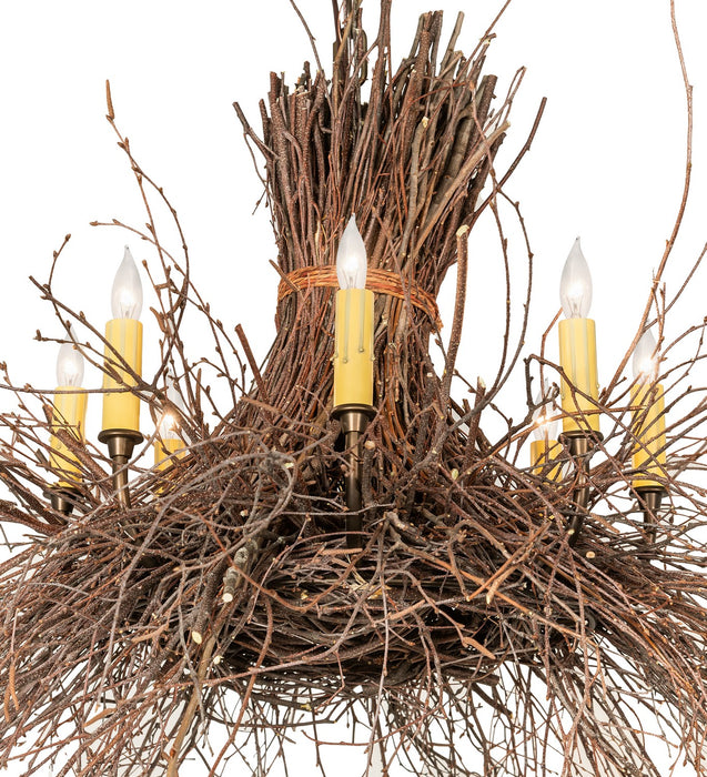 Meyda Tiffany 260850 Eight Light Chandelier, Antique Copper