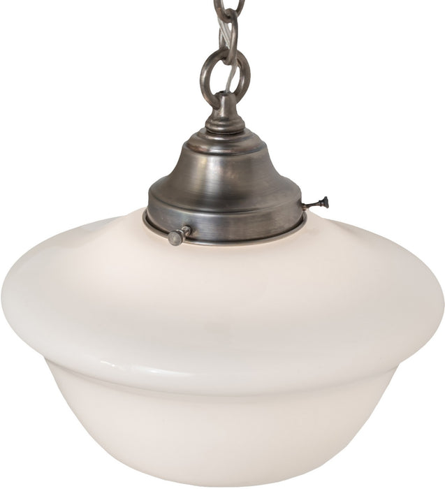 Meyda Tiffany 261019 One Light Pendant, Antique Brass