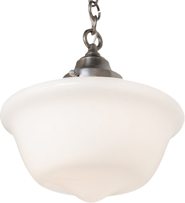 Meyda Tiffany 261019 One Light Pendant, Antique Brass