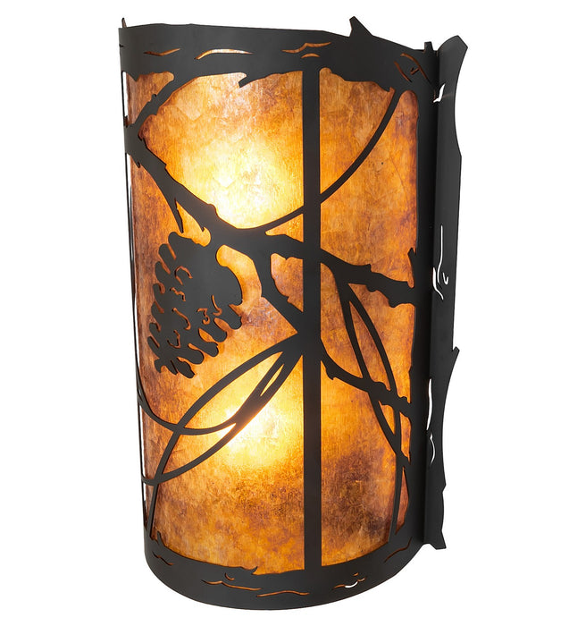 Meyda Tiffany 261020 Two Light Wall Sconce, Oil Rubbed Bronze