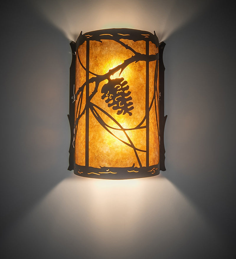 Meyda Tiffany 261021 Two Light Wall Sconce, Oil Rubbed Bronze