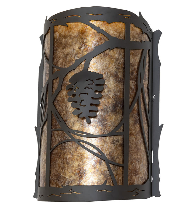 Meyda Tiffany 261022 Two Light Wall Sconce, Oil Rubbed Bronze