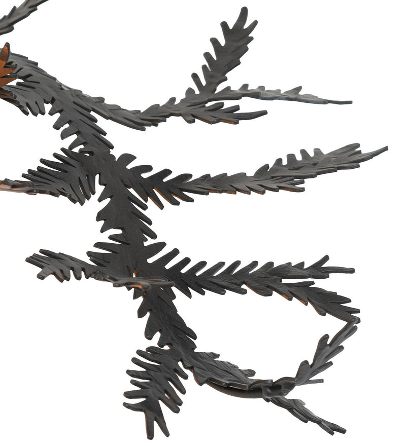 Meyda Tiffany 261861 One Light Wall Sconce, Black Satin Wrought Iron
