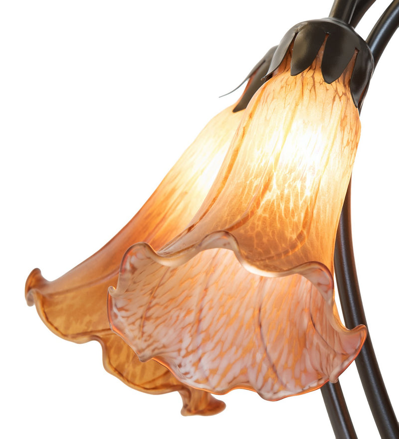 Meyda Tiffany 262218 Five Light Table Lamp, Mahogany Bronze