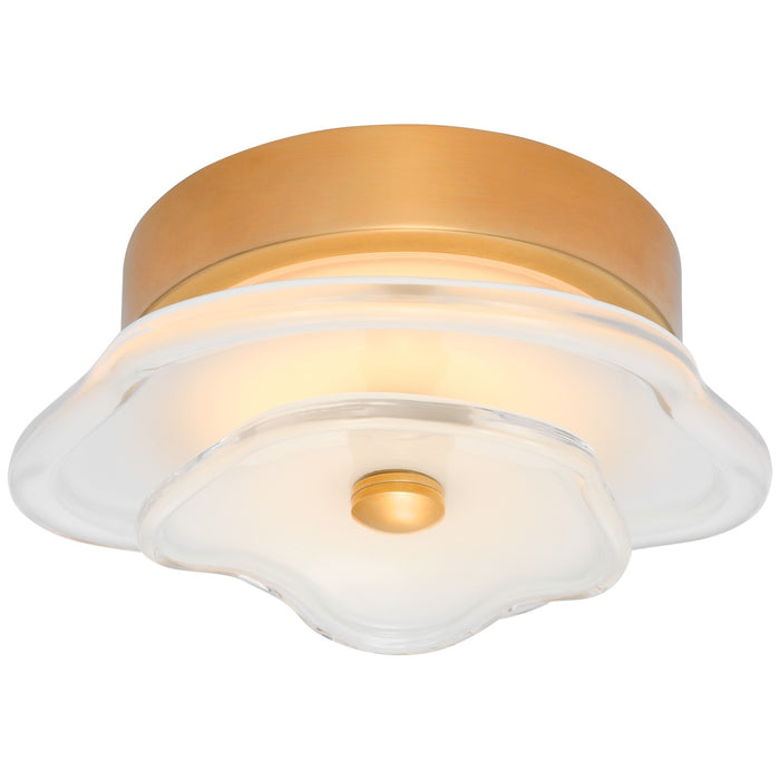 Visual Comfort Signature KS 4063SB-CRE LED Flush Mount, Soft Brass